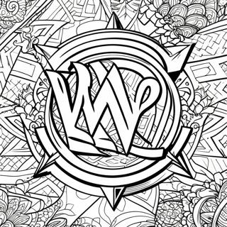 Kompleks Graskala Wwe Logo Farvelaegningsside 96312-35321