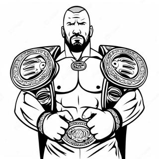 Udforlig Graskala Triple H Der Holder To Baelter Farvelaegningsside 96313 35326