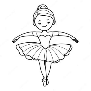 Elegant Ballerina I Tutu Farvelaegningssider 96414-35397