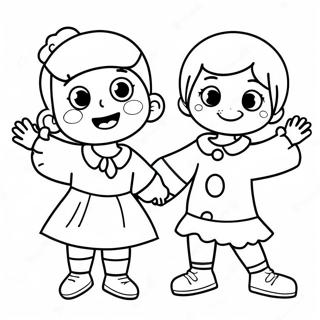 Glade Born Stotter Kraeft Farvelaegningsside 97007 36034