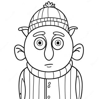 Gru I En Sjov Hat Farvelaegningsside 97264 36232