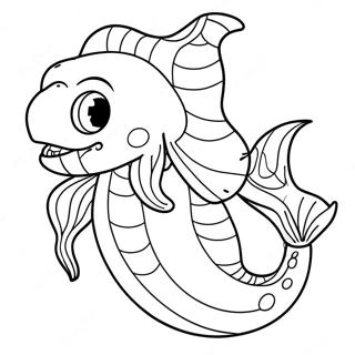 Venligt Havmonster Farvelaegningsside 98036-36959