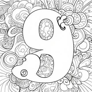 Fancy Boble Bogstaver Farvelaegningsside 98396 37245