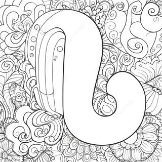 Fancy Boble Bogstaver Farvelaegningsside 98396 37248