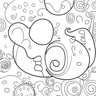 Legesyge Boble Bogstaver Farvelaegningsside 98397-37251