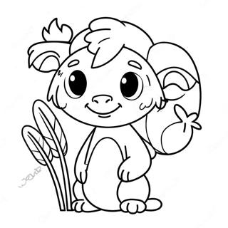 Farverige Banban Figurer Farvelaegningsside 99110 37799