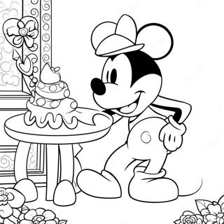 Mickey Mouse Valentinsdag Farvelægningsider