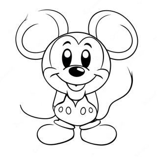 Mickey Mouse Valentinsdag Farvelaegningsside 99135-37816