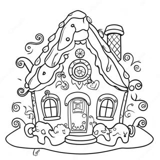 Fantastisk Peberkagehus Farvelaegningsside 99344 37985