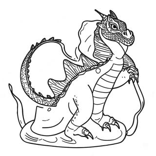 Majestaetisk Vanddrage Farvelaegningsside 99445 38249