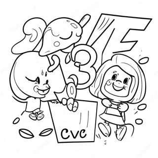 Cvc Ord Familie Farvelaegningsside 99523-38119