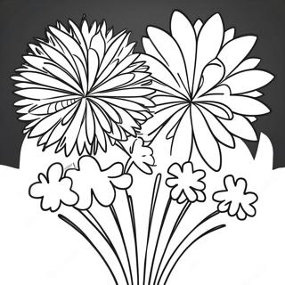 Farverig Fyrvaerkeri Fejring Farvelaegningsside 99754-38494